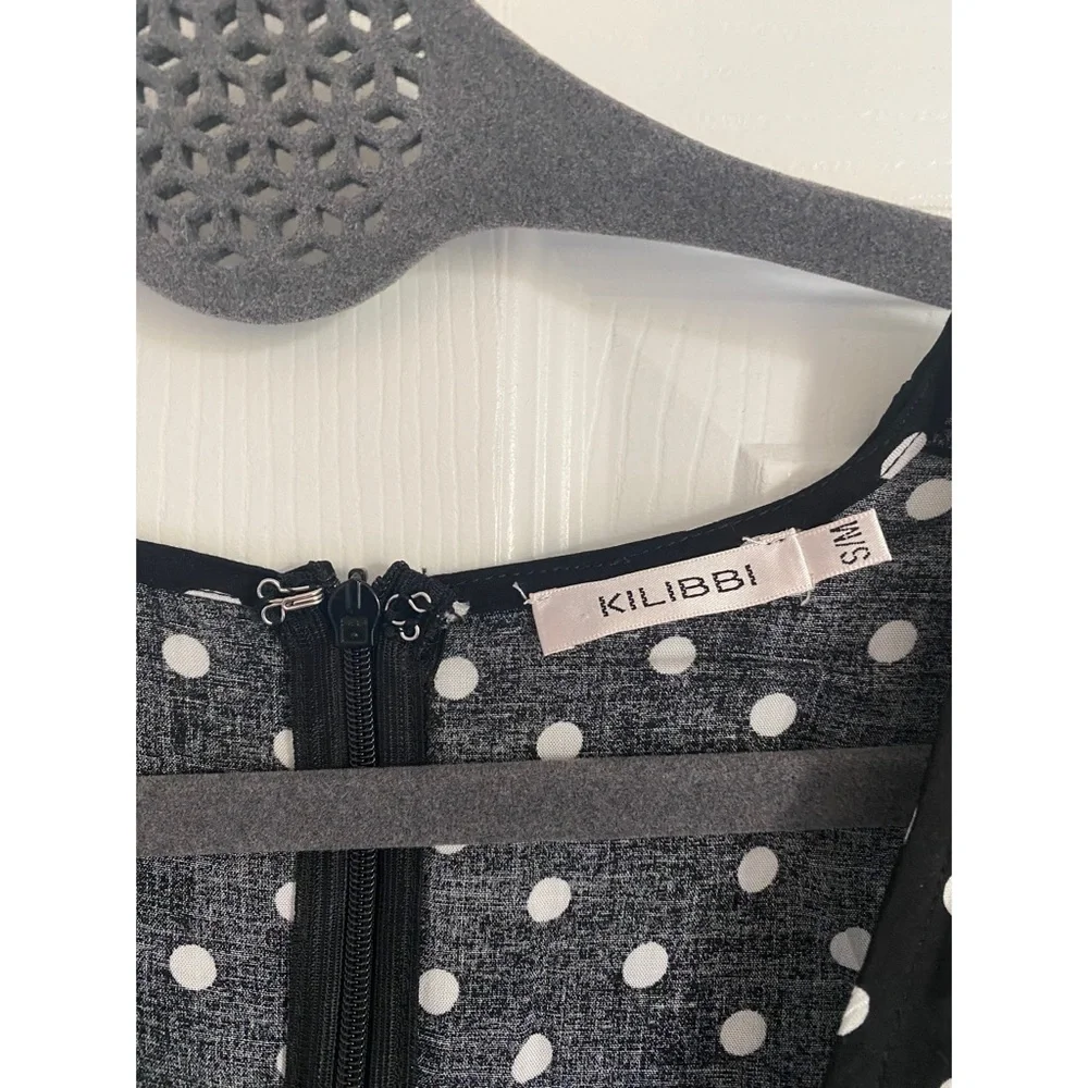Midi polka dot dress - Picture 3 of 5
